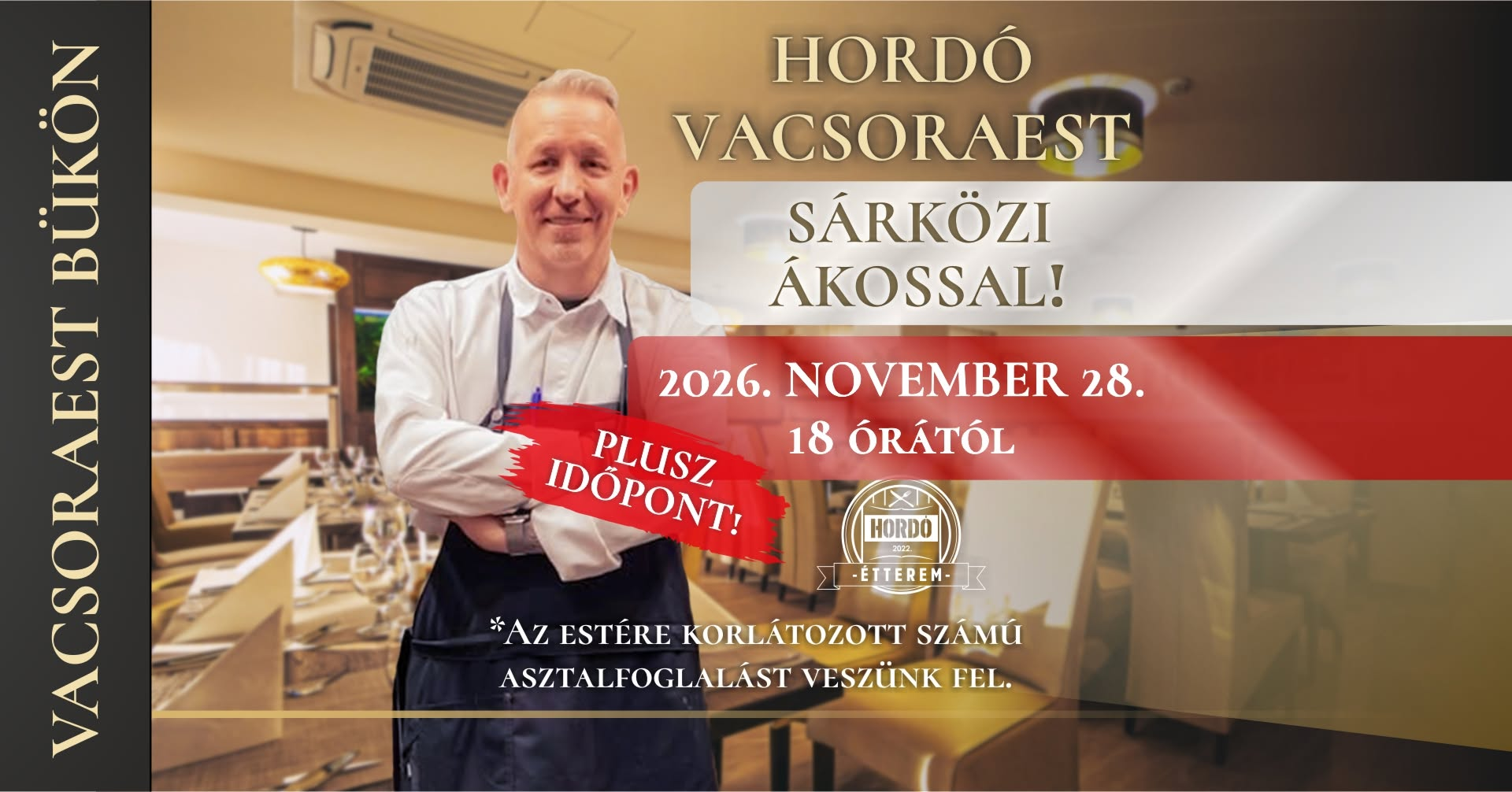 Hordó étterem - vacsora estt